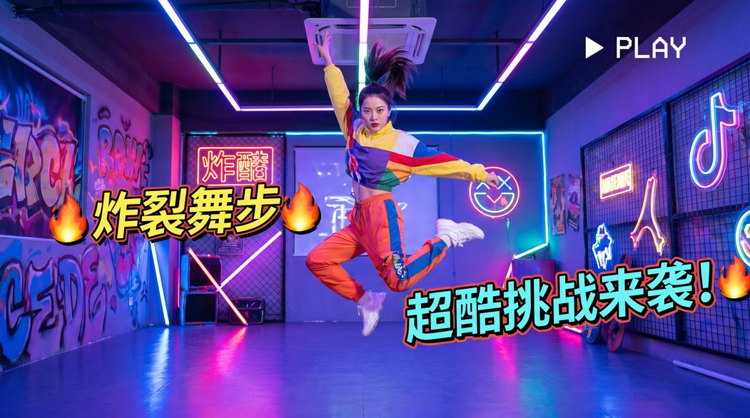 蘑菇视频短视频挑战-炸裂舞步